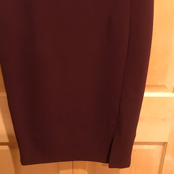 New Express Rich Burgundy Midi Dress. - Picture 5 of 7